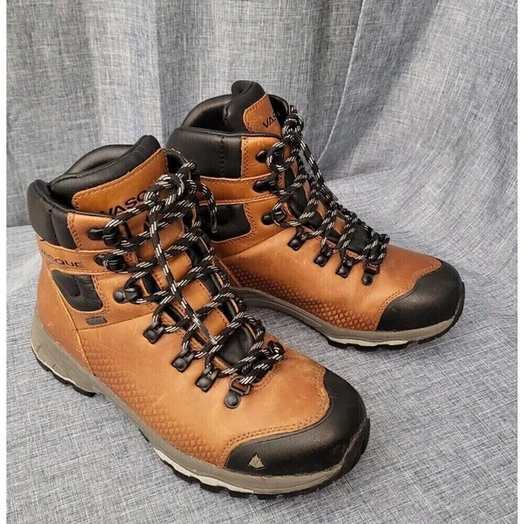 VASQUE St Elias Full-Grain Leather Gore-Tex Waterproof Hiking Boot Women's 8.5 - Picture 1 of 13